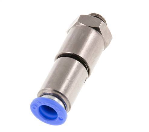 8mm & G1/8'' Quick Swivel Joint Push-In-Male Threads Nickel-Plated Brass/PBT NBR Rotatable