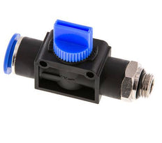 3/2-Way Shut-Off Hand Valve 12 mm - G1/4'' Plastic/Brass Thread-side venting