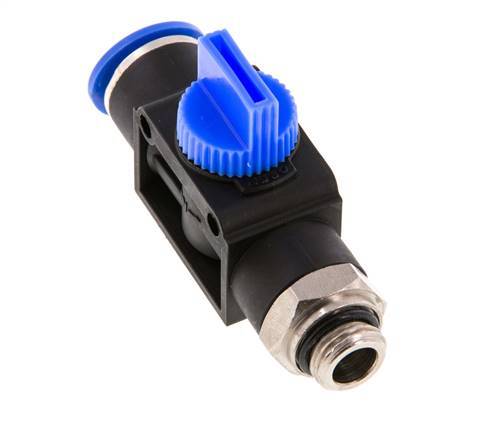 3/2-Way Shut-Off Hand Valve 12 mm - G1/4'' Plastic/Brass Thread-side venting