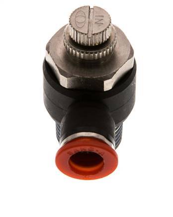 Flow Control Silencer Meter-In Elbow 10 mm - R1/2'' Brass/PA 66