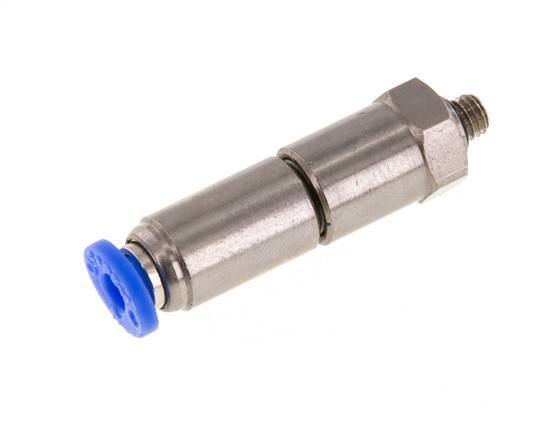 4mm & M5 Quick Swivel Joint Push-In-Male Threads Nickel-Plated Brass/P ...