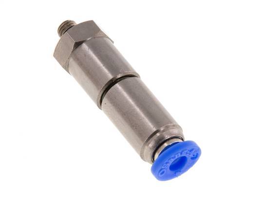 4mm & M5 Quick Swivel Joint Push-In-Male Threads Nickel-Plated Brass/PBT NBR Rotatable