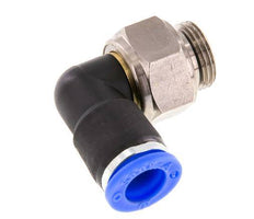 10mm & G3/8'' Elbow Swivel Joint Push-In-Male Threads Nickel-Plated Brass/PBT NBR Rotatable