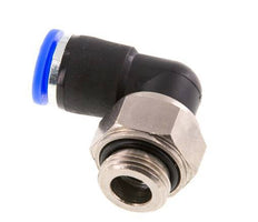 10mm & G3/8'' Elbow Swivel Joint Push-In-Male Threads Nickel-Plated Brass/PBT NBR Rotatable