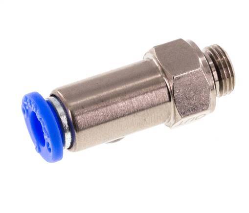 Push-In Check Valve 6mm & G1/8'' Male Brass/PBT 0.2-10bar (3-145psi) Hose-Thread