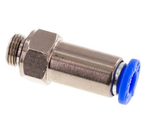 Push-In Check Valve 6mm & G1/8'' Male Brass/PBT 0.2-10bar (3-145psi) Hose-Thread