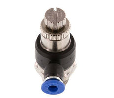Flow Control Silencer Meter-Out Elbow 4 mm - G1/4'' Brass/PA 66