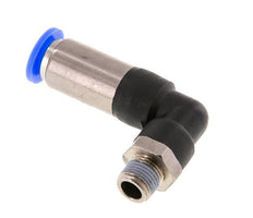 Push-In Fitting 8mm & R1/8'' Male Auto Shut-Off Elbow Brass/PBT 0-10bar (0-145psi) [2 Pieces]