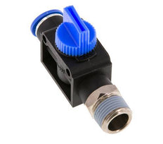 3/2-Way Shut-Off Hand Valve 10 mm - R3/8'' Plastic/Brass Tube-side venting