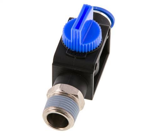 3/2-Way Shut-Off Hand Valve 10 mm - R3/8'' Plastic/Brass Tube-side venting