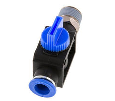 3/2-Way Shut-Off Hand Valve 10 mm - R3/8'' Plastic/Brass Tube-side venting