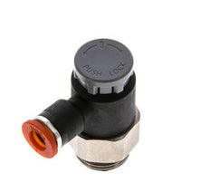 Flow Control Valve Meter-In Elbow 6 mm - G3/8'' Brass/PA 66 Locknut