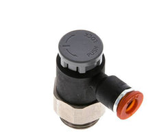 Flow Control Valve Meter-In Elbow 6 mm - G3/8'' Brass/PA 66 Locknut