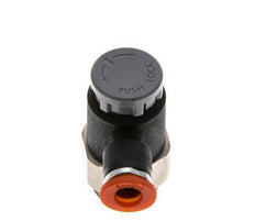 Flow Control Valve Meter-In Elbow 6 mm - G3/8'' Brass/PA 66 Locknut