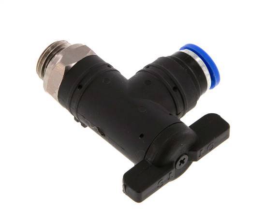 2-Way Elbow Ball Valve 8 mm - G1/4'' Plastic/Brass | Tameson.com