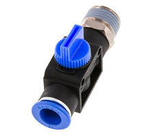 3/2-Way Shut-Off Hand Valve 12 mm - R1/2'' Plastic/Brass Thread-side venting