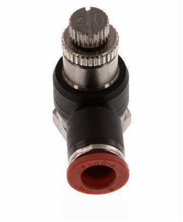 Flow Control Silencer Meter-In Elbow 8 mm - G1/4'' Brass/PA 66