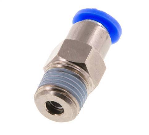 Push-In Check Valve 6mm & R1/4'' Male Brass/PBT 0.2-10bar (3-145psi) Hose-Thread