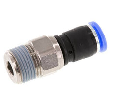 8mm & R3/8'' Swivel Joint Push-In-Male Threads Nickel-Plated Brass/PBT NBR Rotatable