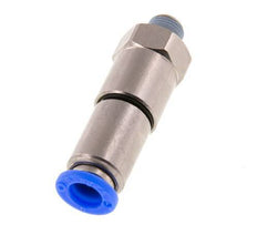 8mm & R1/8'' Quick Swivel Joint Push-In-Male Threads Nickel-Plated Brass/PBT NBR Rotatable
