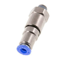 6mm & R1/8'' Quick Swivel Joint Push-In-Male Threads Nickel-Plated Brass/PBT NBR Rotatable