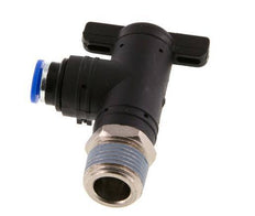2-Way Elbow Ball Valve 6 mm - R3/8'' Plastic/Brass