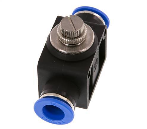 Flow Control Silencer Straight 12 mm Brass/PA 66