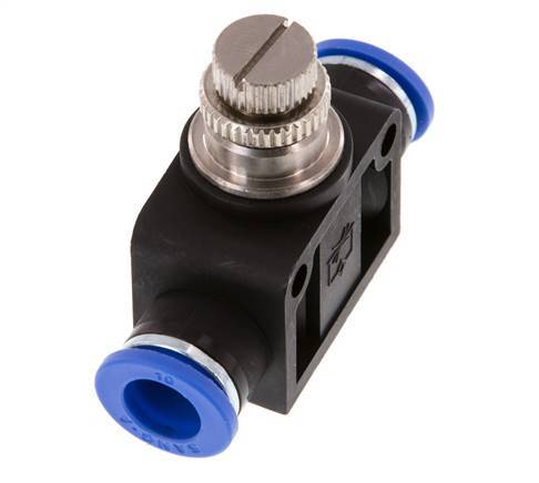 Flow Control Silencer Straight 10 mm Brass/PA 66