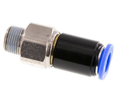 12mm & R3/8'' Swivel Joint Push-In-Male Threads Nickel-Plated Brass/PBT NBR Rotatable
