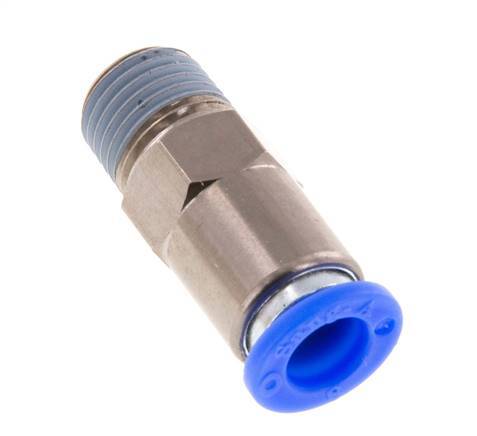 Push-In Check Valve 8mm & R1/4'' Male Brass/PBT 0.2-10bar (3-145psi) Hose-Thread