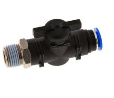 2-Way Straight Ball Valve 12 mm - R1/2'' Plastic/Brass
