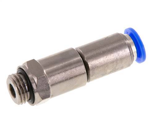 8mm & G1/4'' Quick Swivel Joint Push-In-Male Threads Nickel-Plated Brass/PBT NBR Rotatable