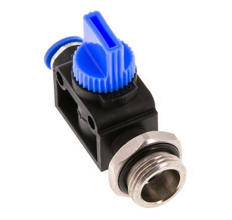 3/2-Way Shut-Off Hand Valve 6 mm - G3/8'' Plastic/Brass Thread-side venting