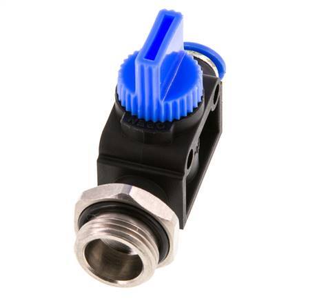 3/2-Way Shut-Off Hand Valve 6 mm - G3/8'' Plastic/Brass Thread-side venting