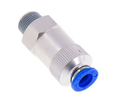 Push-In Check Valve 10mm & R3/8'' Male Aluminum 0.2-10bar (3-145psi) Thread-Hose
