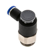 Flow Control Valve Meter-Out Elbow 8 mm - G1/2'' Brass/PA 66 Locknut