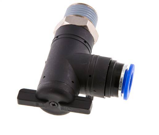 2-Way Elbow Ball Valve 12 mm - R1/2'' Plastic/Brass