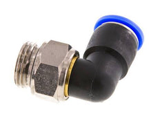 12mm & G1/2'' Elbow Swivel Joint Push-In-Male Threads Nickel-Plated Brass/PBT NBR Rotatable