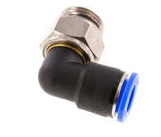 12mm & G1/2'' Elbow Swivel Joint Push-In-Male Threads Nickel-Plated Brass/PBT NBR Rotatable