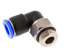 12mm & G1/2'' Elbow Swivel Joint Push-In-Male Threads Nickel-Plated Brass/PBT NBR Rotatable