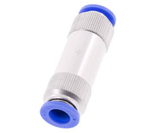 Push-In Check Valve 12mm Aluminum 0.2-10bar (3-145psi)