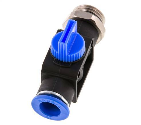 3/2-Way Shut-Off Hand Valve 12 mm - G1/2'' Plastic/Brass Thread-side venting
