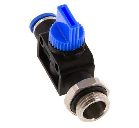 3/2-Way Shut-Off Hand Valve 8 mm - G3/8'' Plastic/Brass Thread-side venting