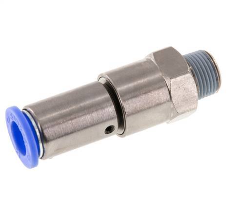 12mm & R3/8'' Quick Swivel Joint Push-In-Male Threads Nickel-Plated Br ...