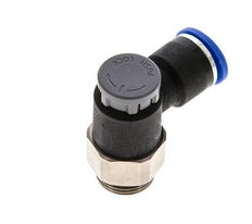 Flow Control Valve Meter-Out Elbow 10 mm - G3/8'' Brass/PA 66 Locknut