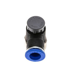 Flow Control Valve Meter-Out Elbow 10 mm - G3/8'' Brass/PA 66 Locknut
