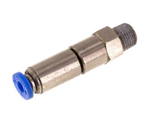 4mm & R1/8'' Quick Swivel Joint Push-In-Male Threads Nickel-Plated Bra ...
