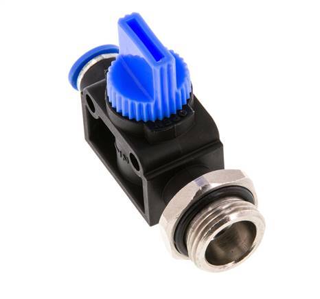 3/2-Way Shut-Off Hand Valve 6 mm - G3/8'' Plastic/Brass Tube-side venting