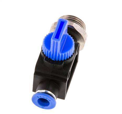 3/2-Way Shut-Off Hand Valve 6 mm - G3/8'' Plastic/Brass Tube-side venting