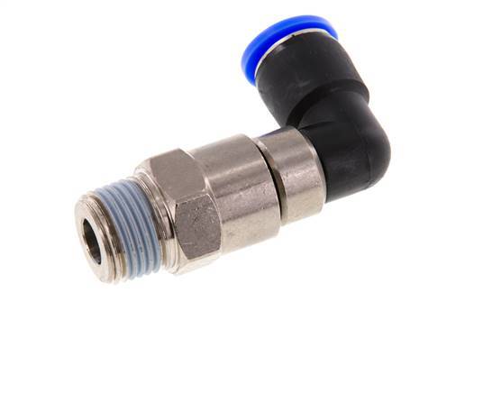 12mm & R1/2'' Elbow Quick Swivel Joint Push-In-Male Threads Nickel-Pla ...